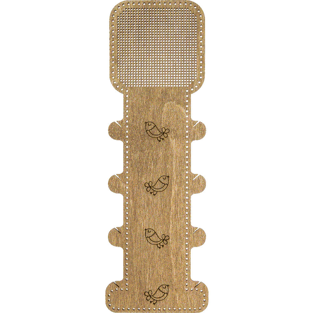 Blank for embroidery with thread on wood