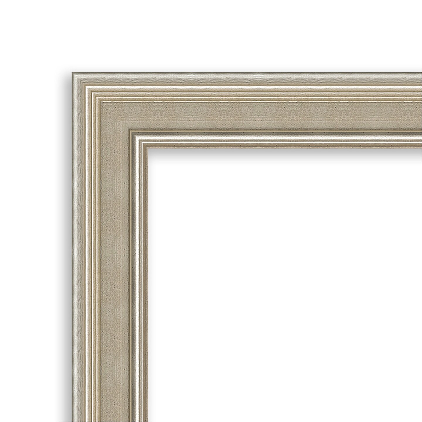 Mezzo Silver Wood Framed Corkboard, White Cork