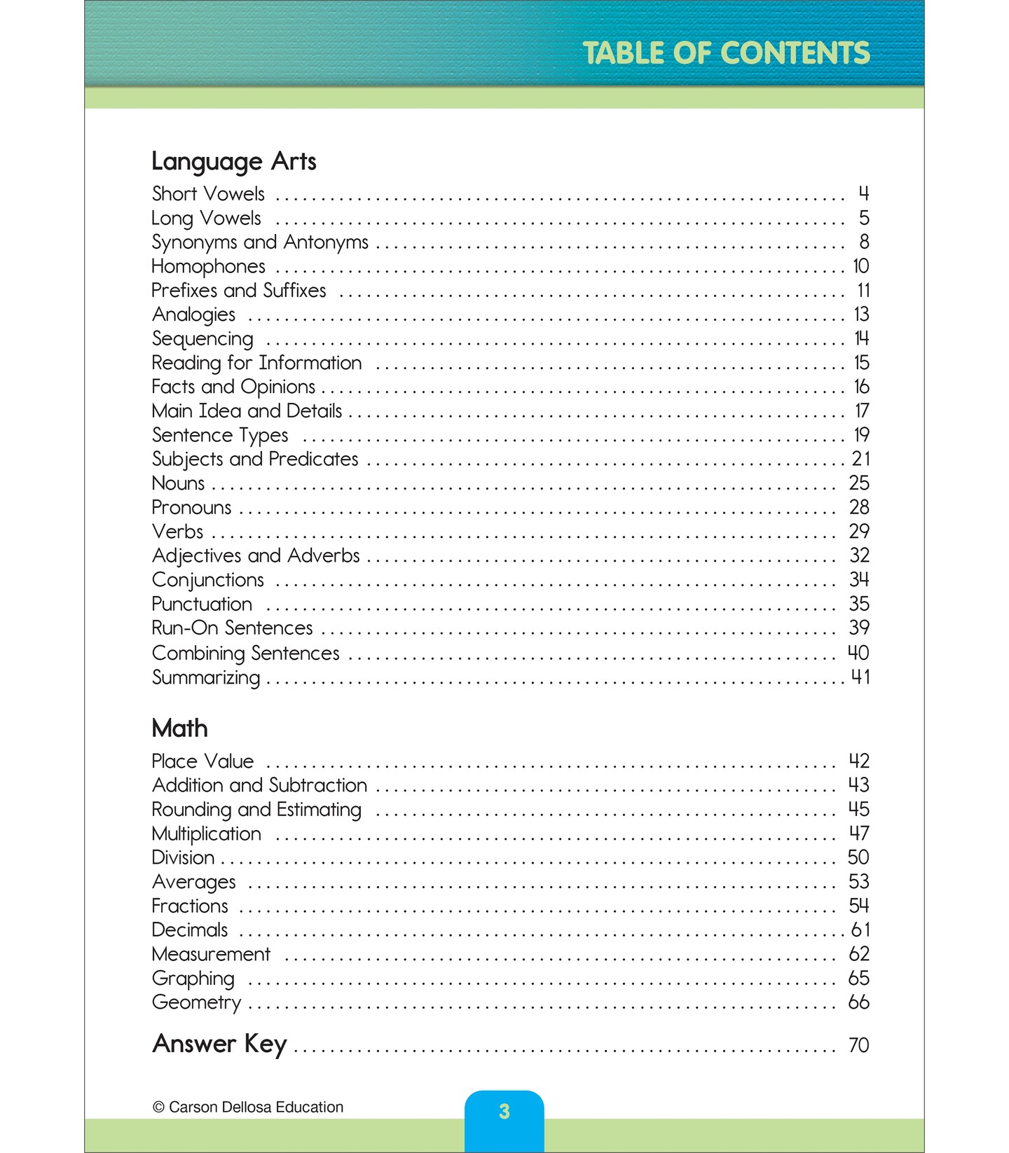 Carson Dellosa Quick Skills 4th Grade Workbooks All Subjects, Reading, Writing, ELA, Math Fourth Grade Workbooks, Main Idea &#x26; Details, Sentence Structure, Geometry, Classroom or Homeschool Curriculum
