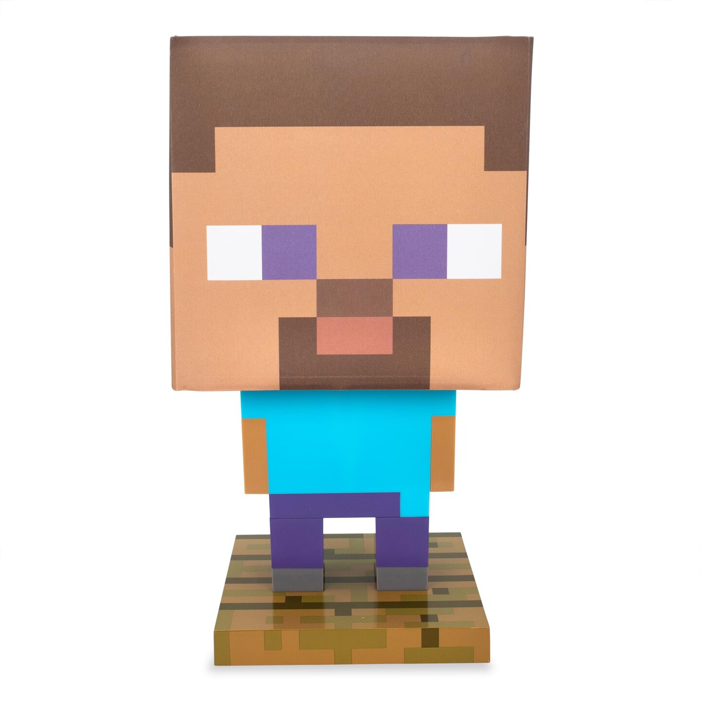 Minecraft Steve Figural LED Desk Lamp Light | 13 Inches Tall