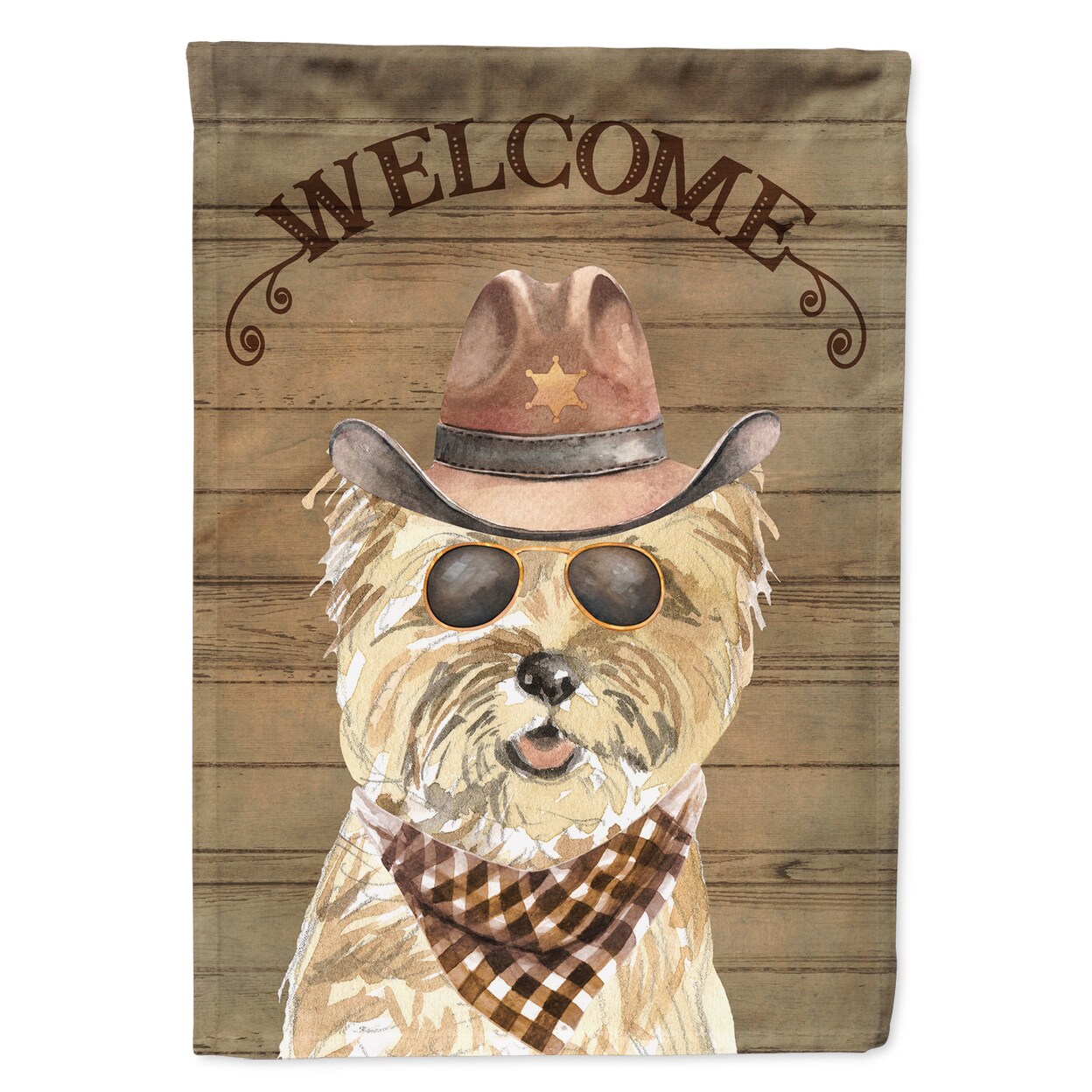 Cairn Terrier Country Dog Flag Garden Size