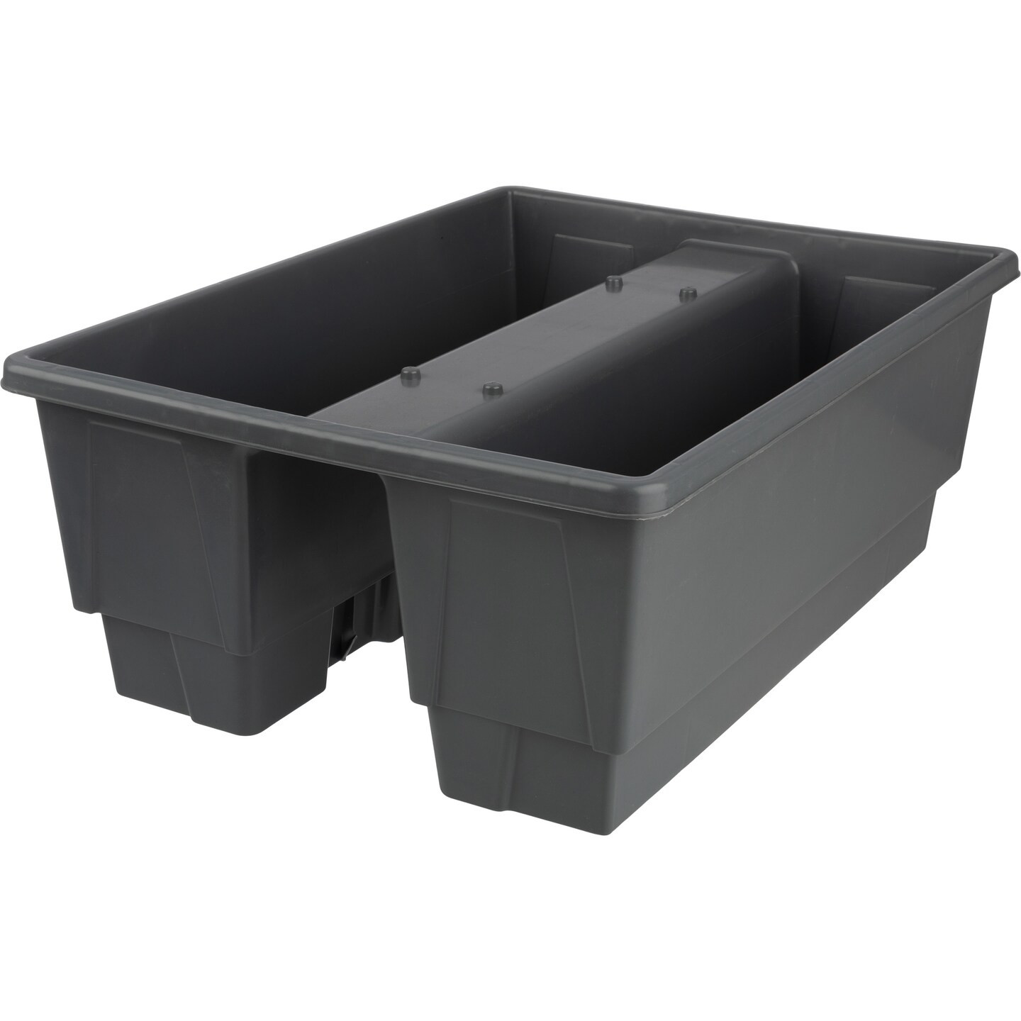 Pure Garden 20.75 Inch Railing Planter Box 6 Gallon Outdoor Planter Plastic