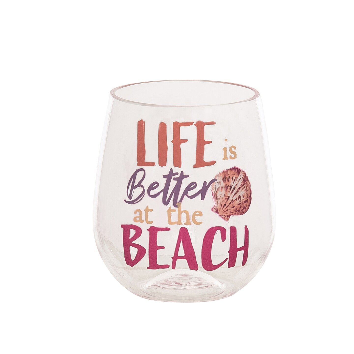 3 wine glass set with eyelashes Personalized 9 oz. Stemless Wine Glass