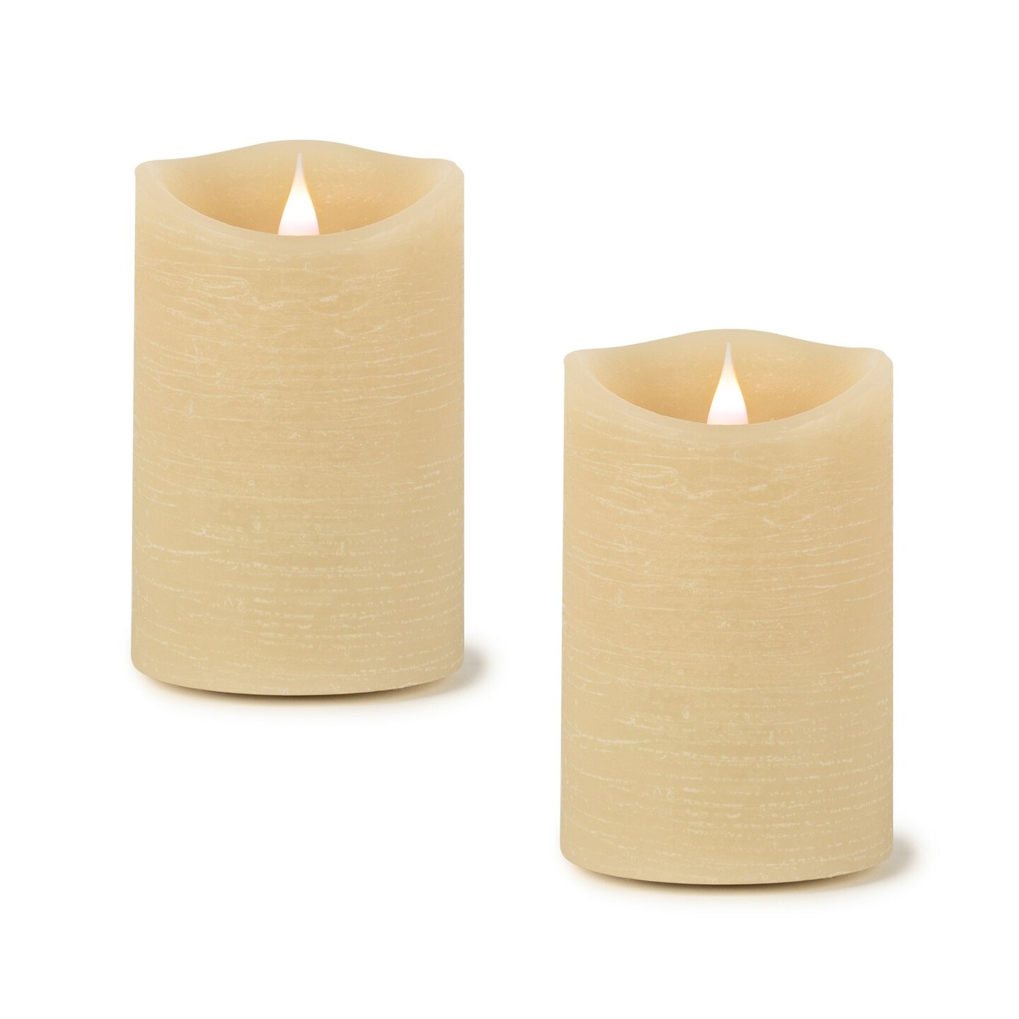 Melrose Set of 2 LED Lighted Flameless Candles with Remote 5&#x22;