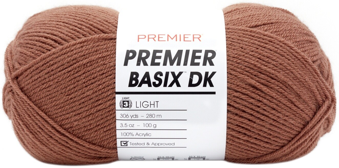 Premier Yarns Basix Dk Yarn-Mocha