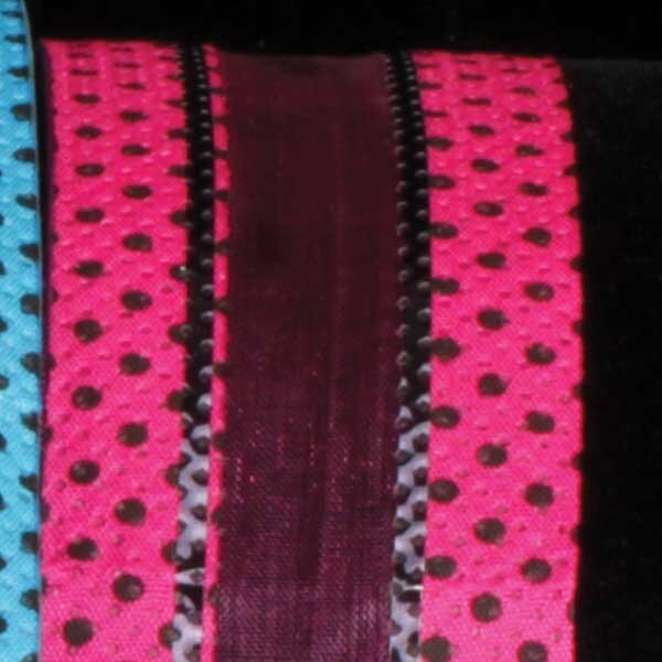 The Ribbon People Pink and Black Polka Dots Wired Craft Ribbon 1.5&#x22; x 40 Yards