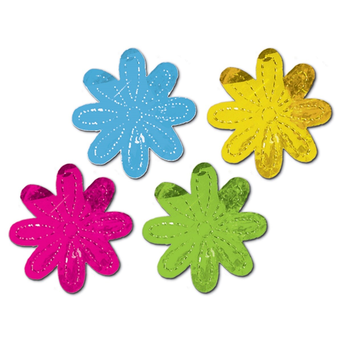 Party Central Club Pack of 48 Vibrantly Colored Spring Flower Cutout Silhouettes Party Decorations12&#x22;