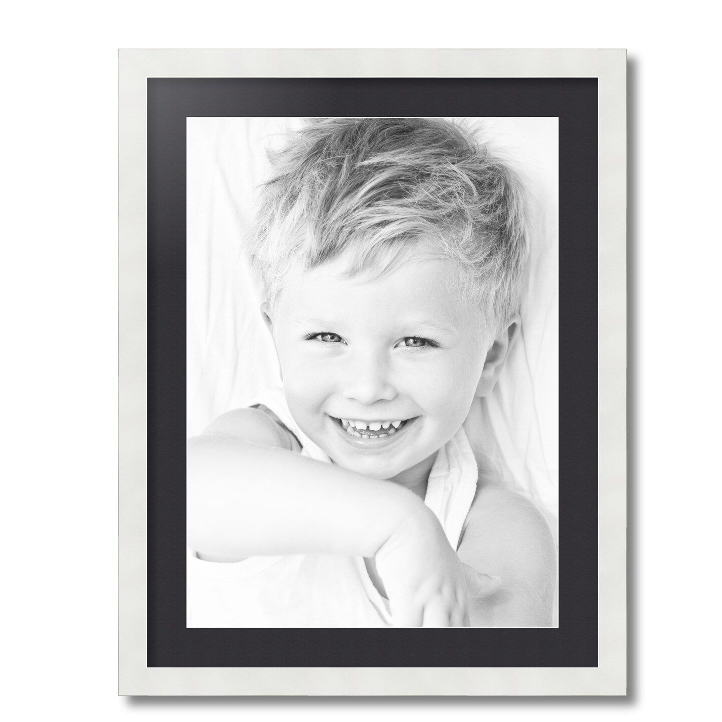 ArtToFrames 20x26" Matted Picture Frame with 16x22" Single Mat Photo Opening Framed in 1.25" White and 2" Mat (FWM-3966-20x26)