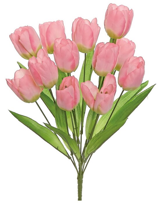 Select Artificials Pink Tulip Artificial Floral Bush | Michaels