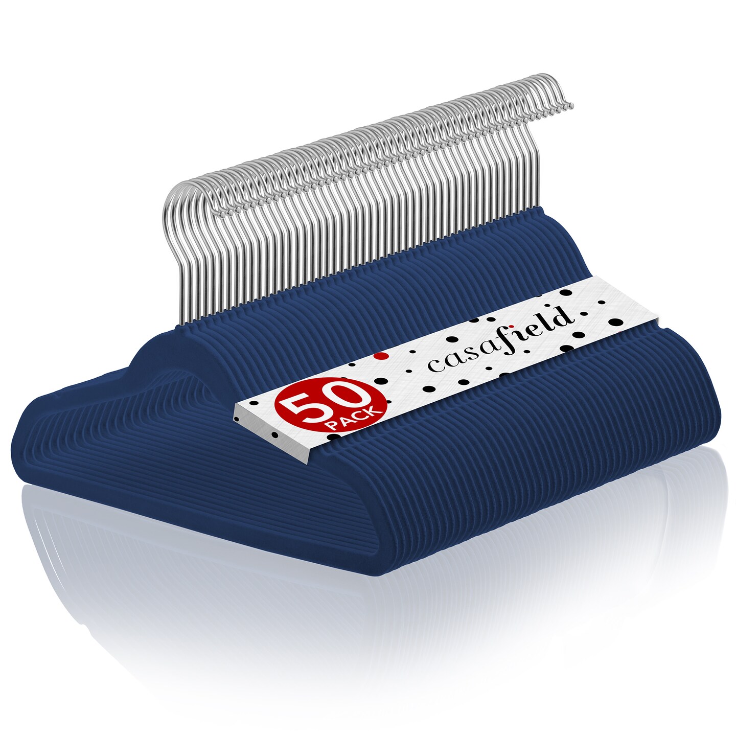 Casafield 50 Velvet Kid's Hangers - 14" Size for Children's Clothes