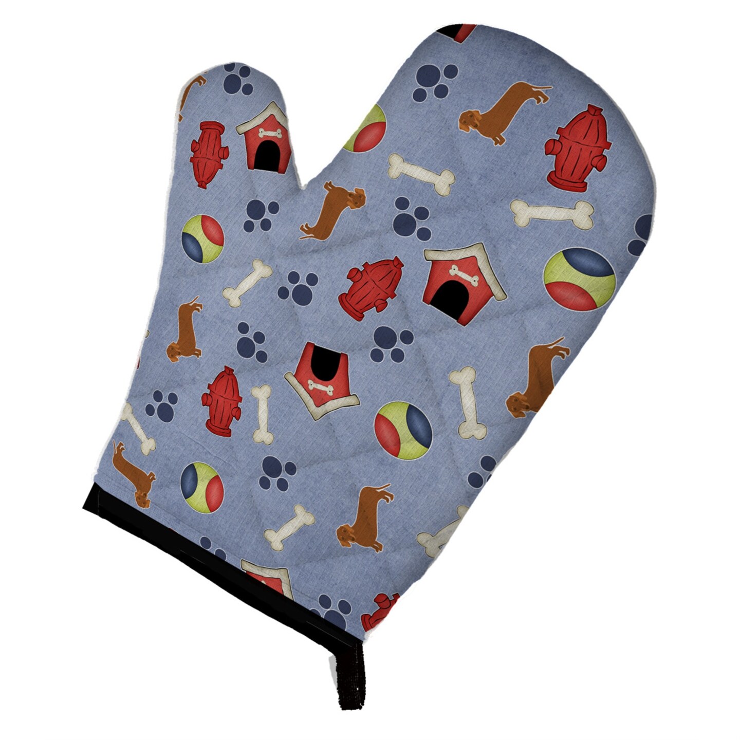 &#x22;Caroline&#x27;s Treasures BB4080OVMT Dog House Collection Red Dachshund Oven Mitt, 12&#x22;&#x22; by 8.5&#x22;&#x22;, Multicolor&#x22;