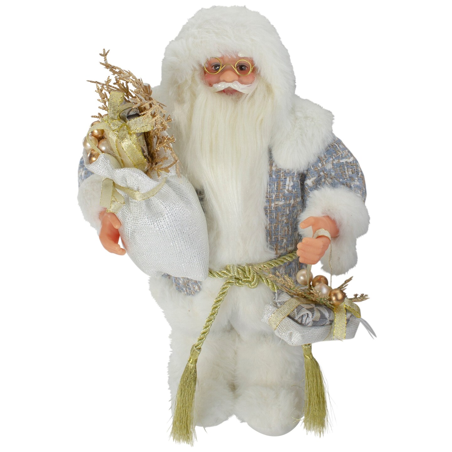 Northlight Winter Frost Santa Claus Standing Christmas Figure - 12&#x22;