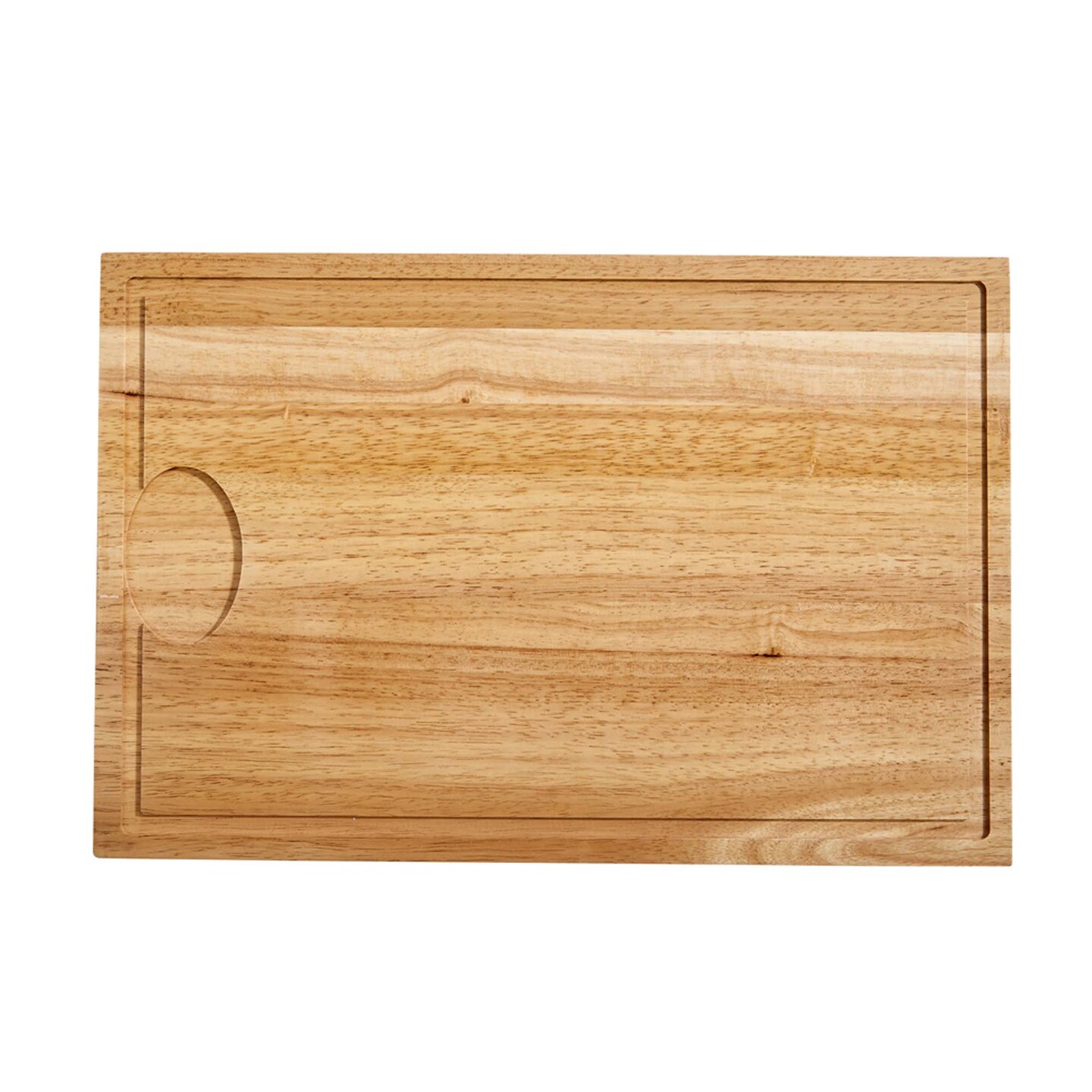Contemporary Home Living 18" Wooden Cutting Board With Juice Well