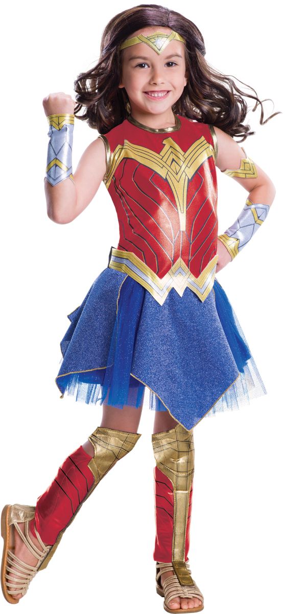 The Costume Center Red and Blue Deluxe Wonder Woman Movie Girl Child Halloween Costume - Medium
