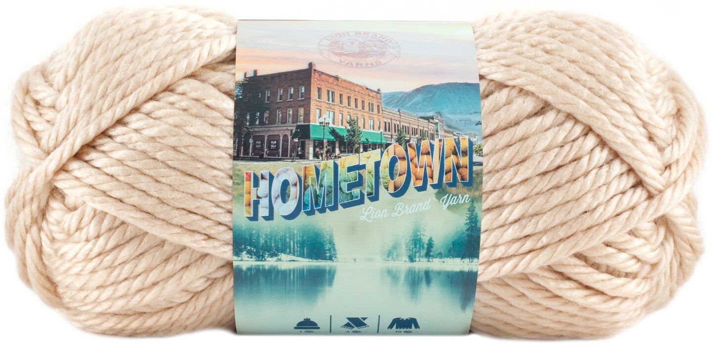 Lion Brand Hometown Yarn-Los Angeles Tan