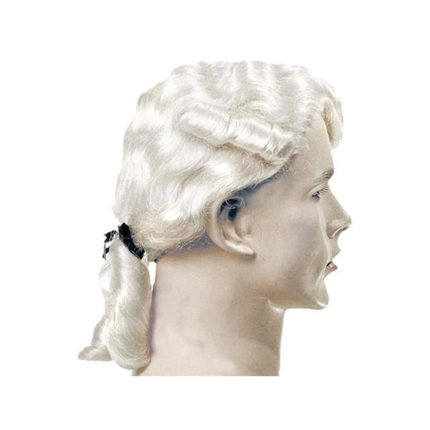 The Costume Center White Aristocratic Colonial Men Adult Halloween Wig Costume Accessory One Size