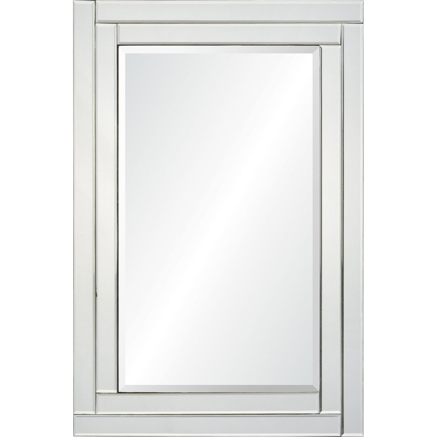 Signature Home Collection 35" Clear Framed Rectangular Wall Mirror