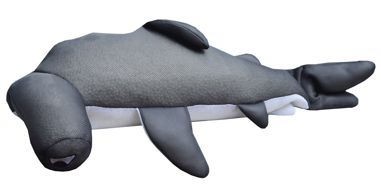 The Pool Supply Shop 36" Nails Seaside Rider Stuffed Floating Hammerhead Shark Swimming Pool Pillow