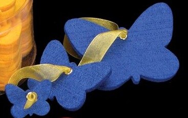 The Ribbon People Blue Felt Butterfly Assortment Special Christmas 8&#x22;