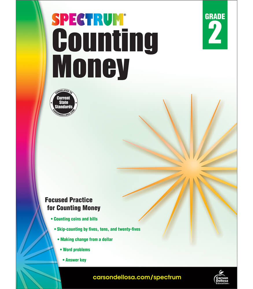 Spectrum Grade 2 Counting Money Workbook, Ages 7-8, Addition ...