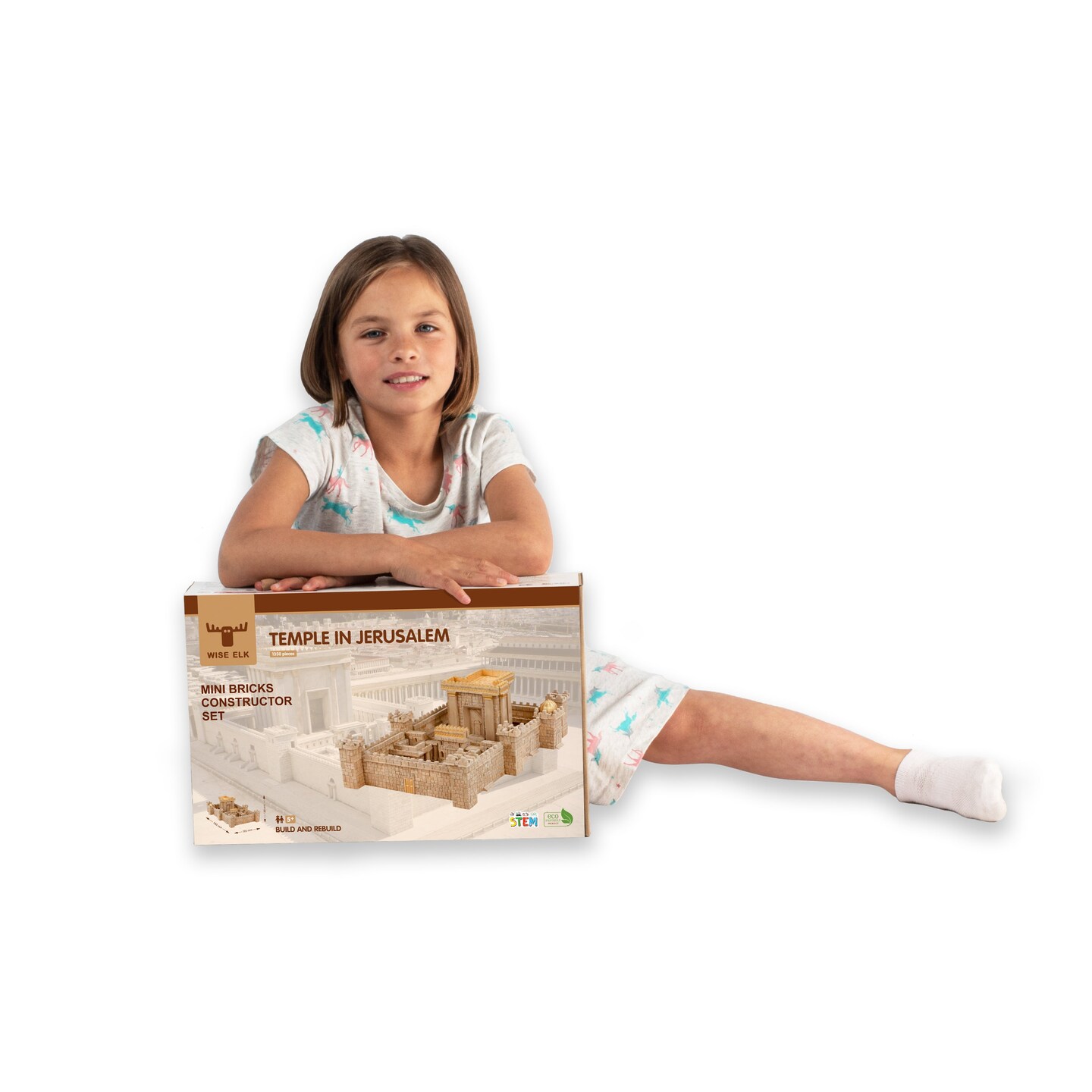 Wise Elk Mini Bricks Construction Set - Temple in Jerusalem, 1350 pcs