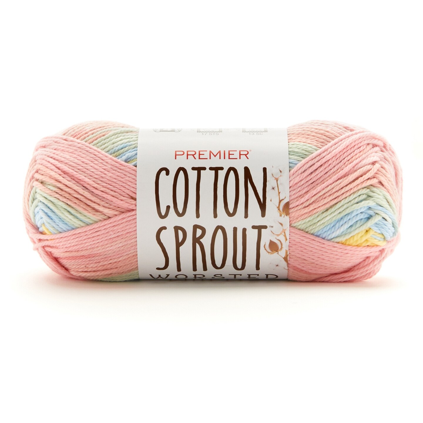 Premier Cotton Sprout Worsted Multi Yarn-Salt Water Taffy