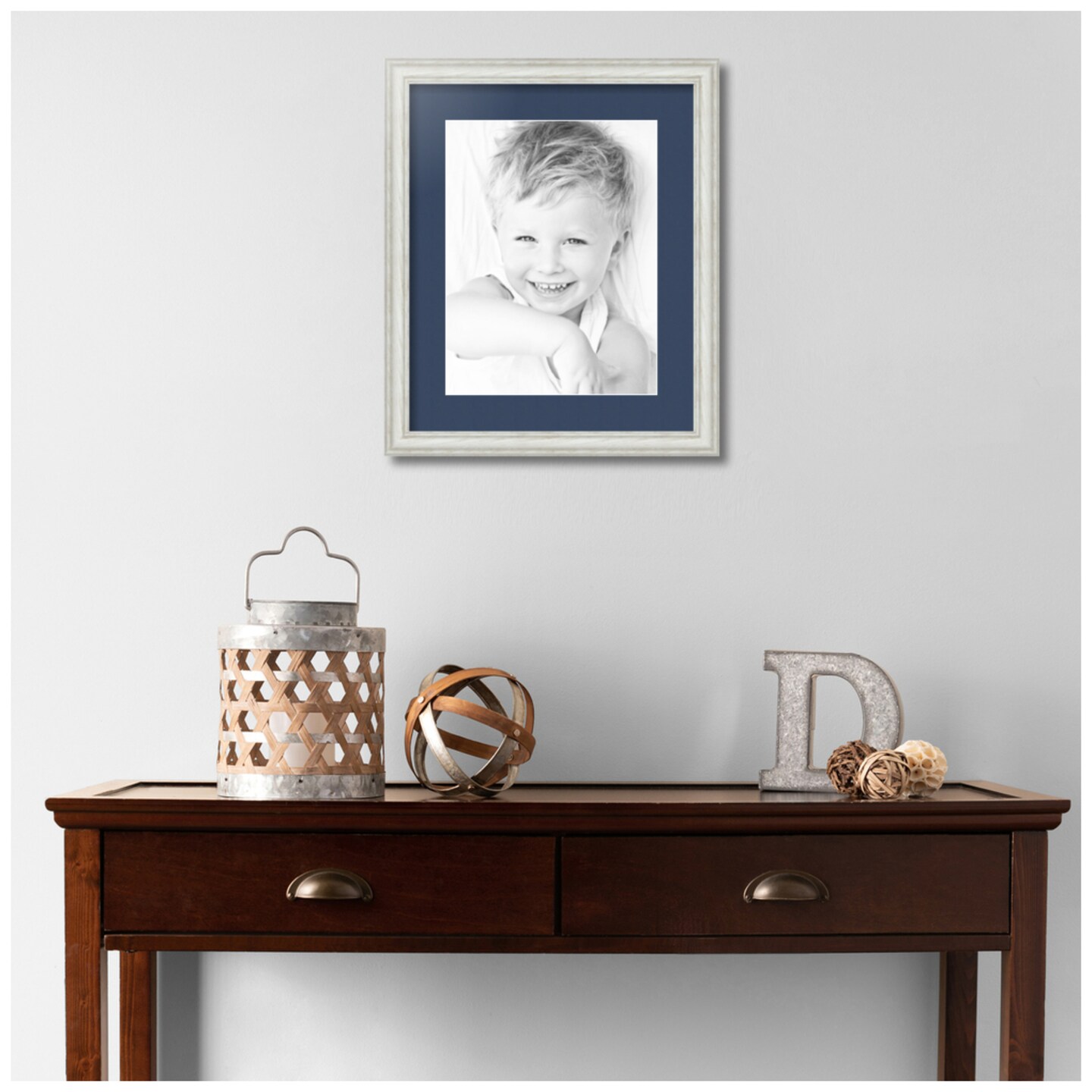 ArtToFrames 14x17" Matted Picture Frame with 10x13" Single Mat Photo Opening Framed in 1.25" White and 2" Mat (FWM-4098-14x17)