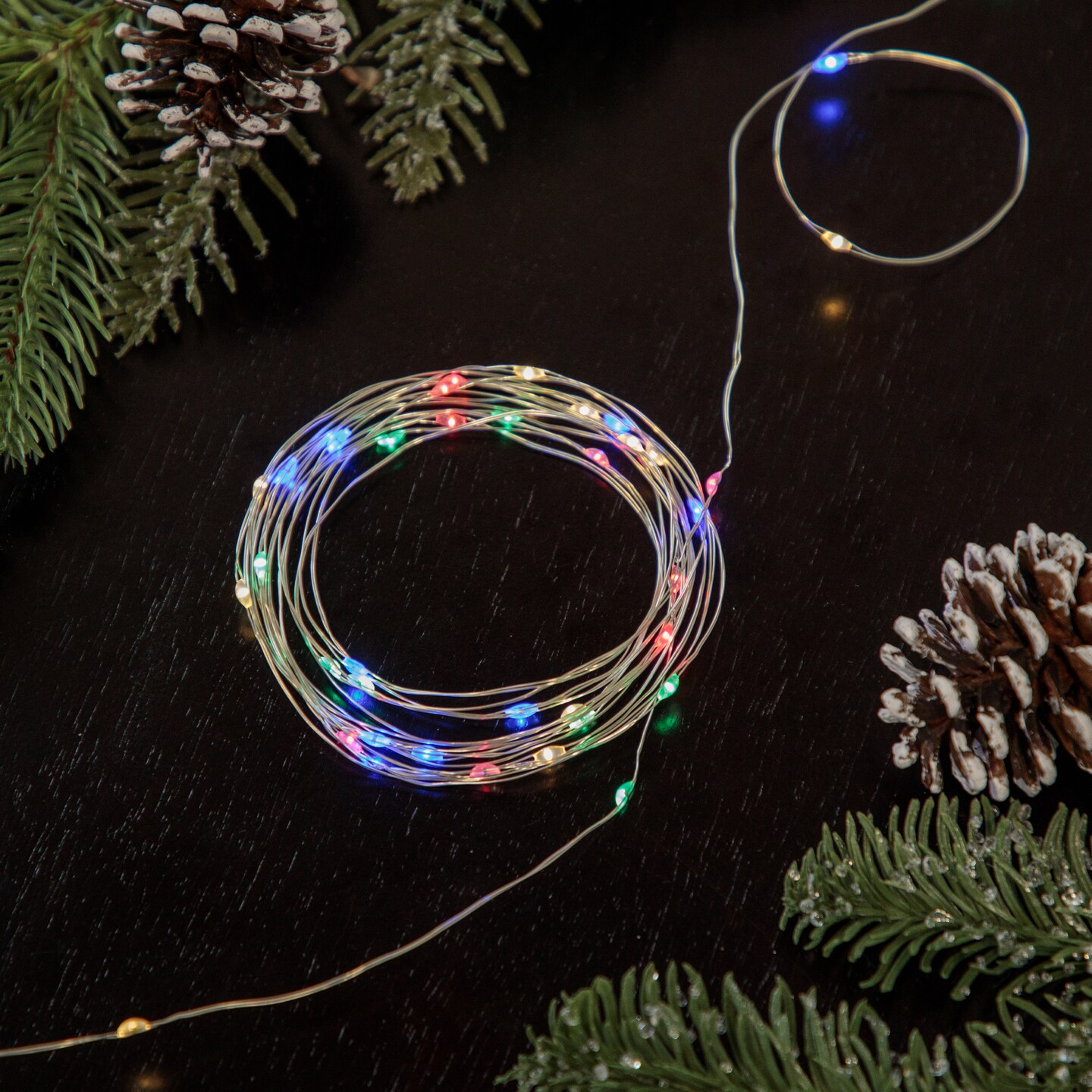 Northlight LED Micro Fairy Christmas Lights - Multi-Color - 16' Copper Wire - 100ct