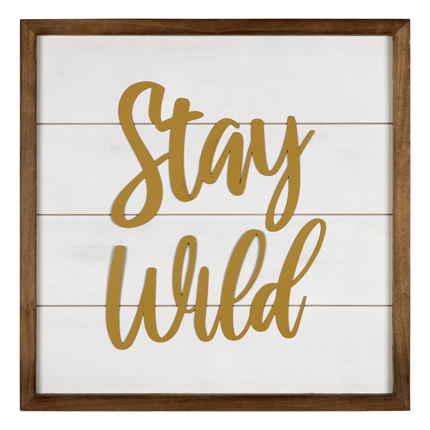 Contemporary Home Living 16&#x22; Stay Wild Framed Wall Art