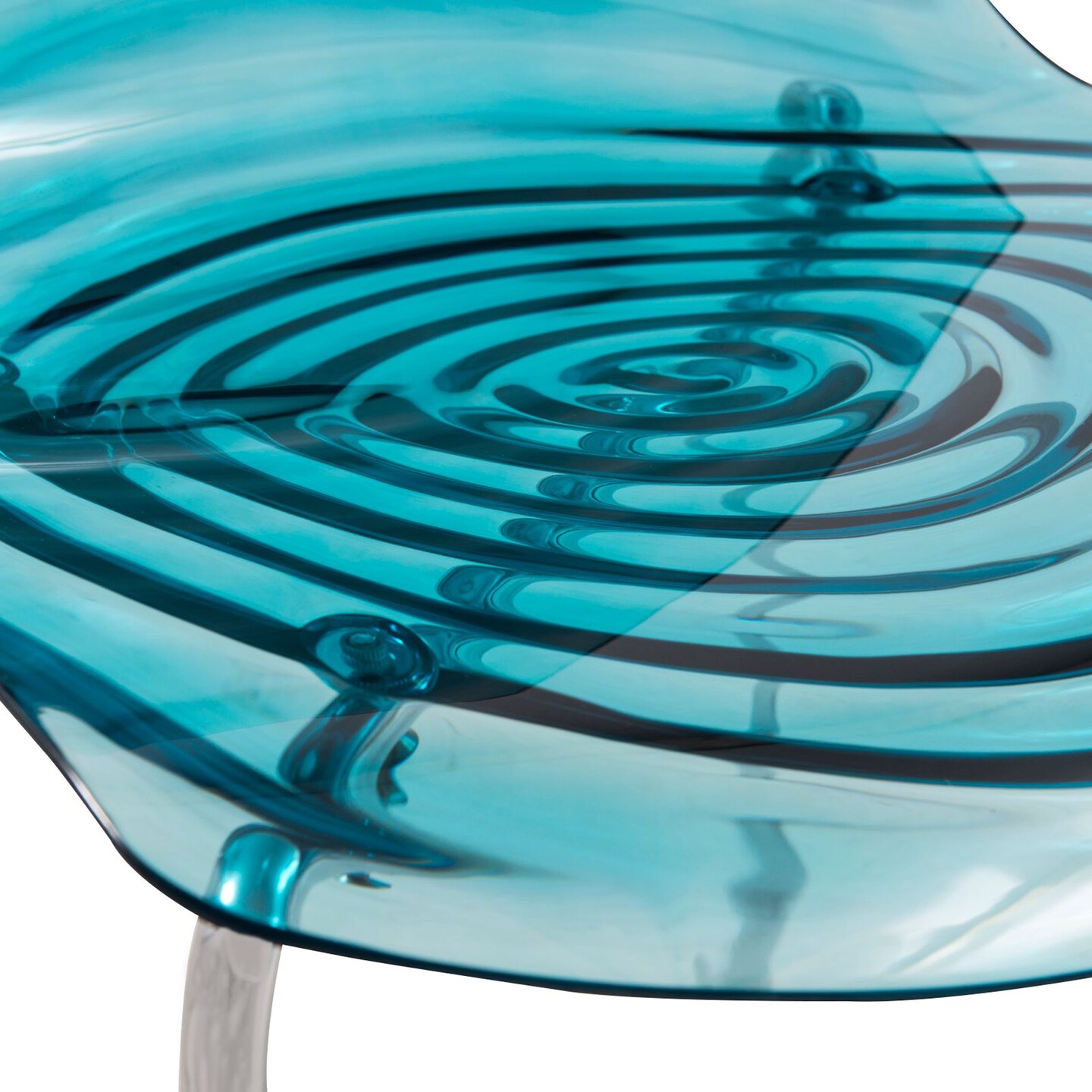 LeisureMod Astor Water Ripple Design Dining Chair