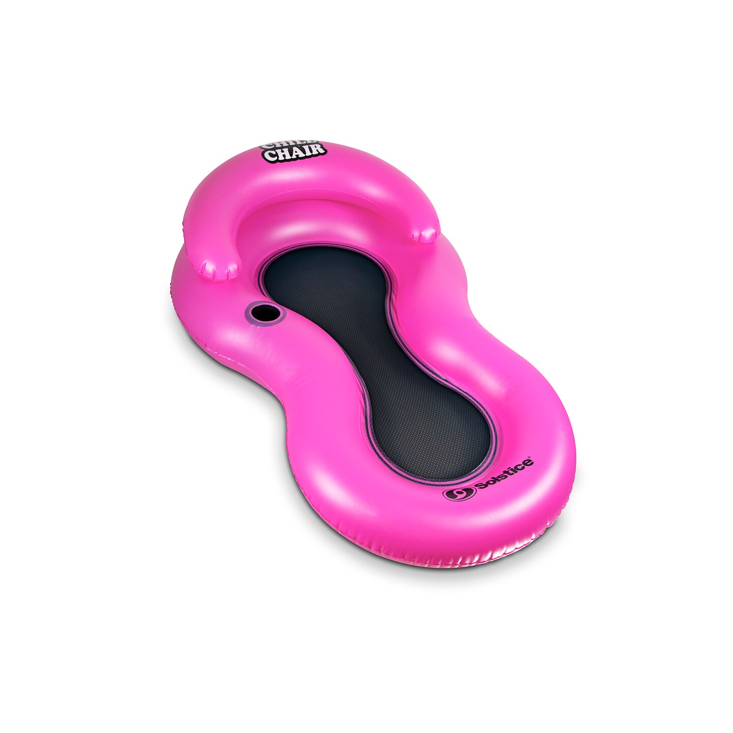 Swim Central 61-Inch Inflatable Hot Pink Chill Swimming Pool Floating Lounge Chair