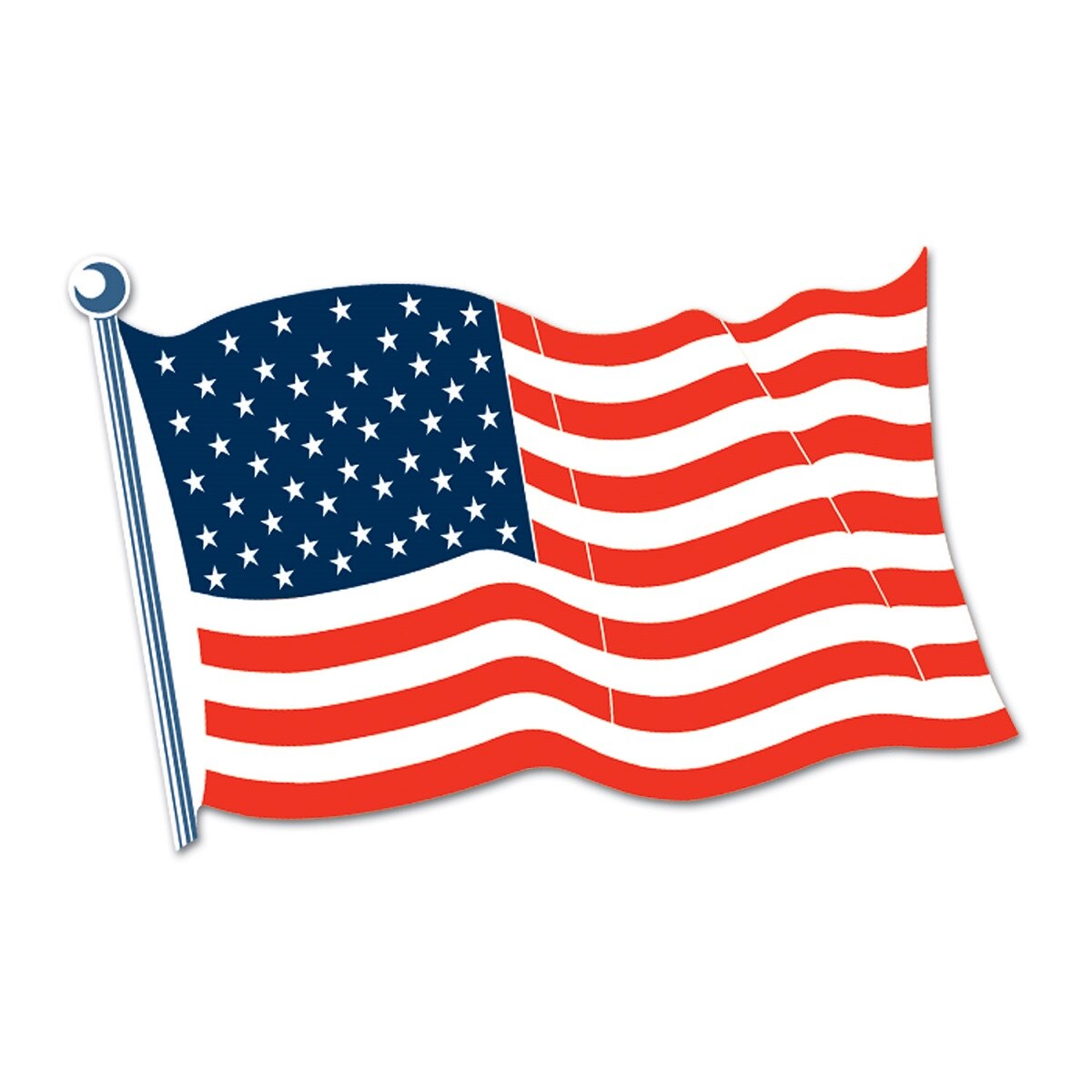 Beistle USA Flaggen-Banner – Outdoor, 18,3 M Lang, Wetterfest Aus Kunststofffolie Für Patriotische Partys