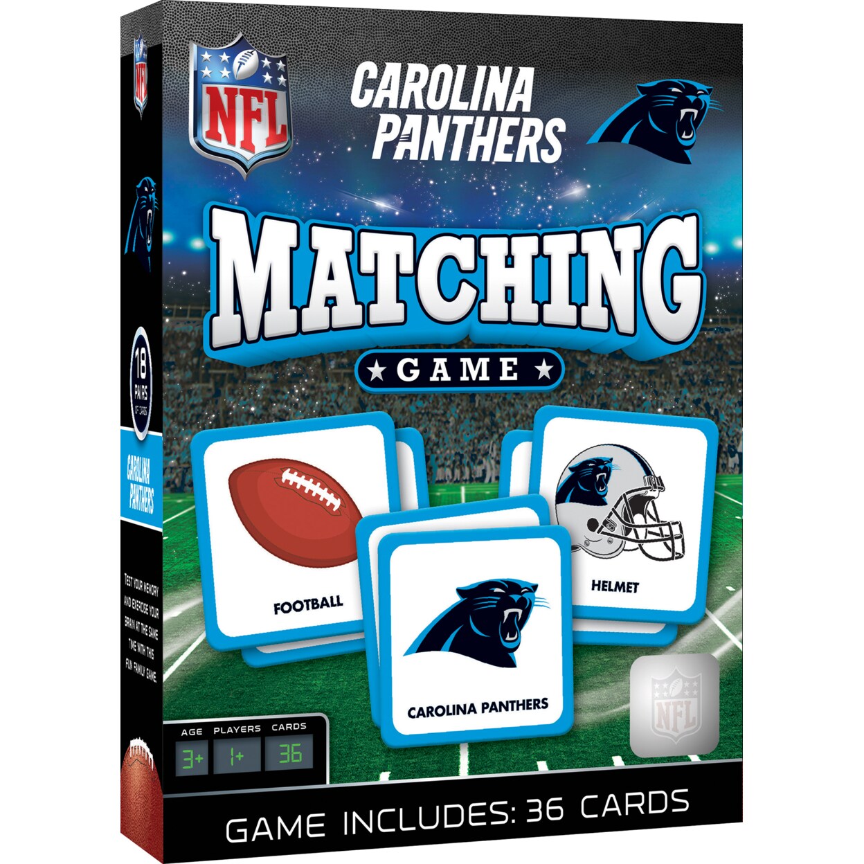 YouTheFan NFL Carolina Panthers Licensed Memory Match Game 2501468