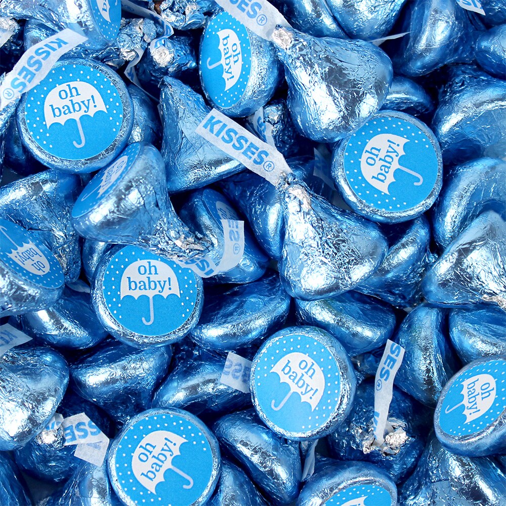 324ct Blue Boy Baby Baby Shower Stickers for Hershey s Kisses