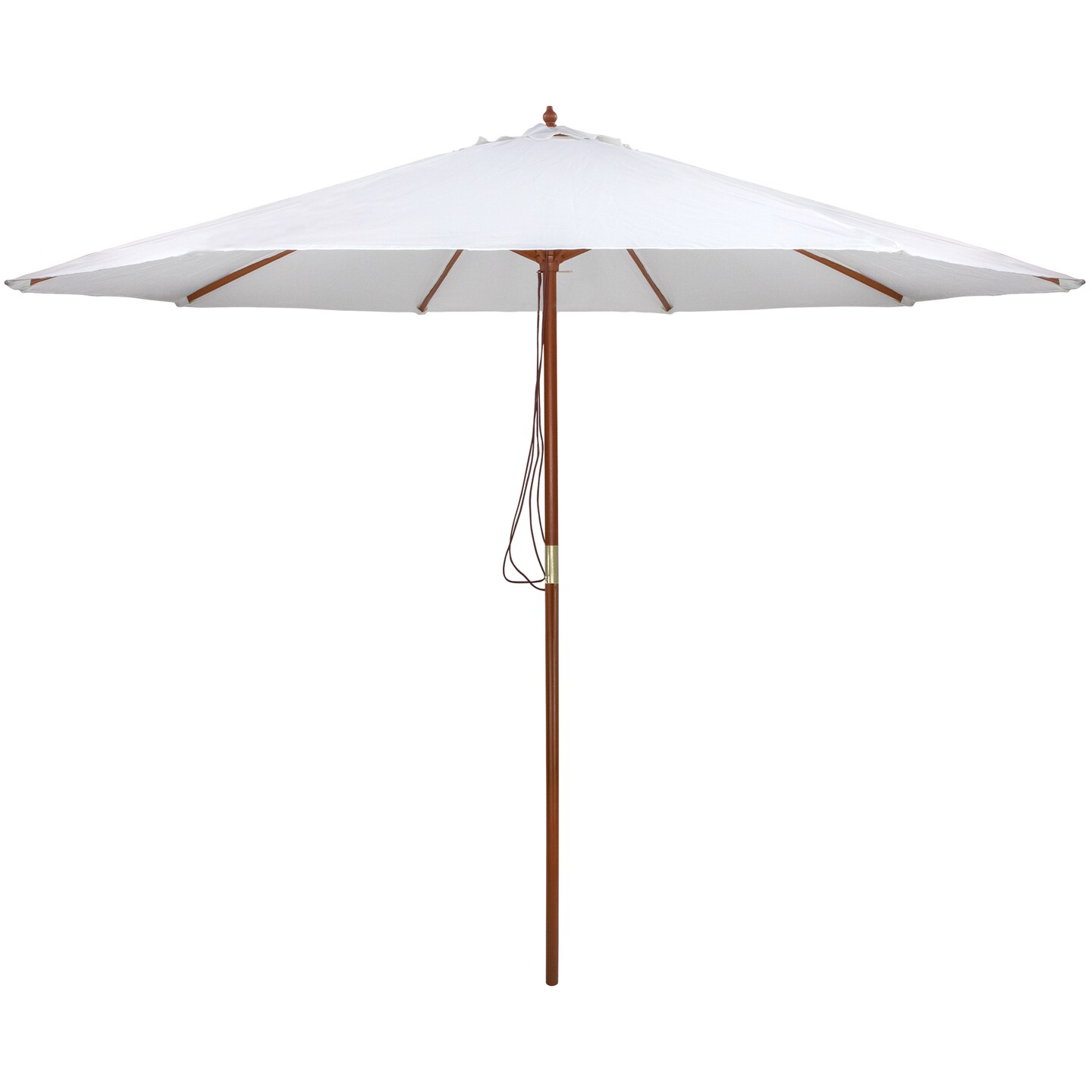 Northlight Outdoor Patio Market Umbrella with Wooden Pole - 8.5&#x27; - White