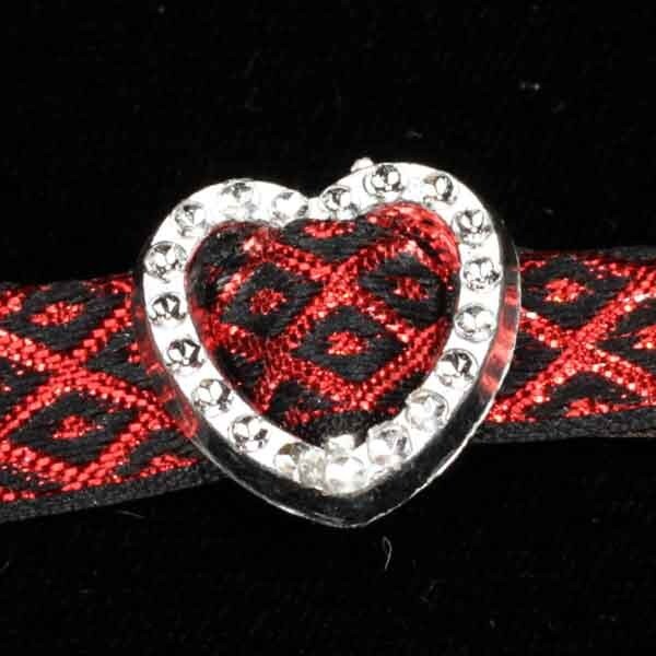 The Ribbon People Club Pack of 400 Silver Rhinestone Slip On Heart Pieces 0.75&#x22;