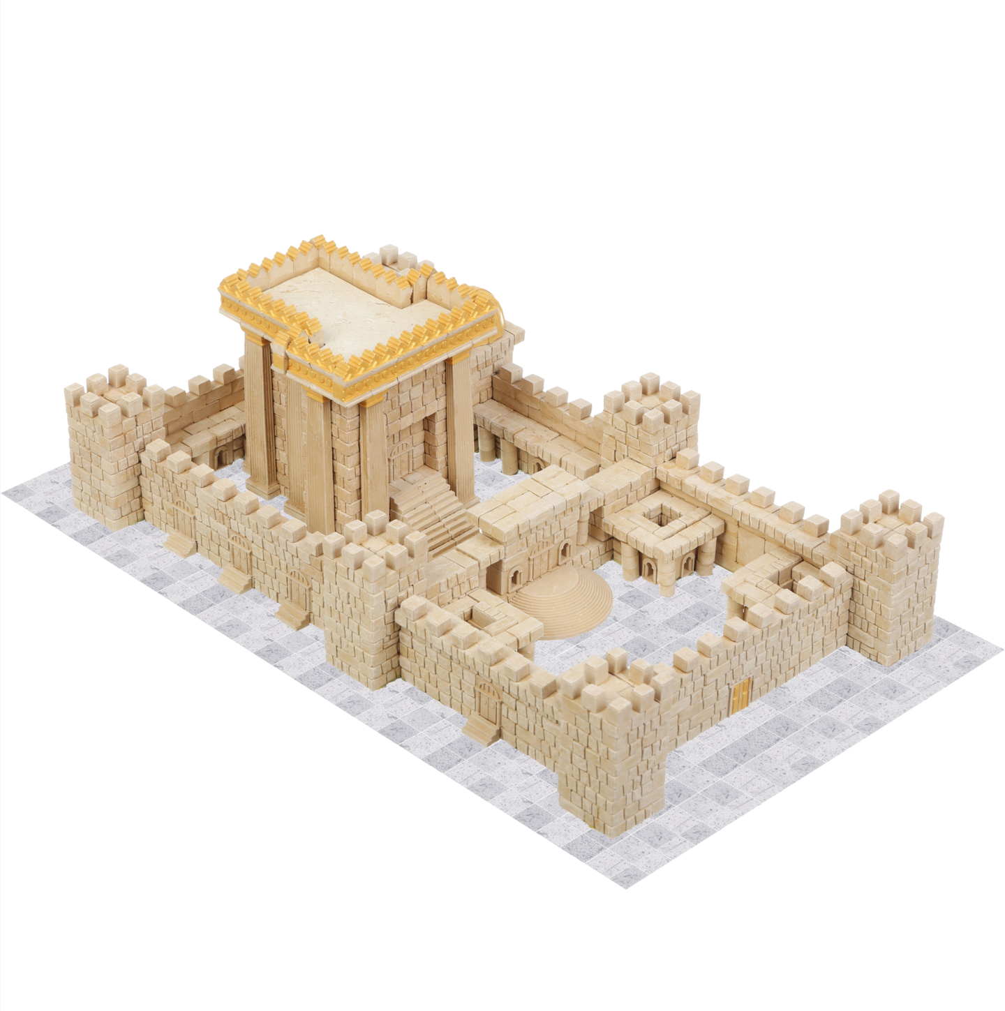 Wise Elk Mini Bricks Construction Set - Third Temple Model, 1700 pcs