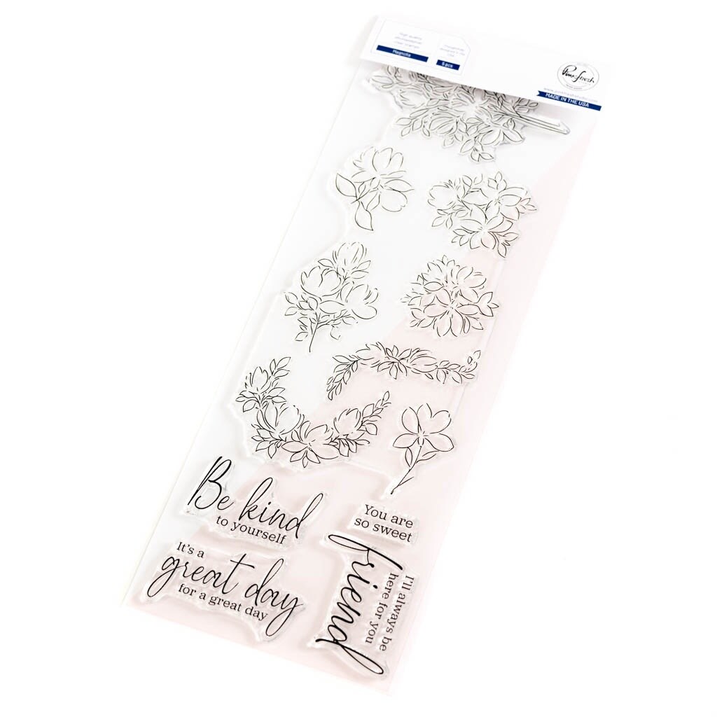 Pinkfresh Studio Clear Stamp Set 4&#x22;X12&#x22;-Artistic Magnolias