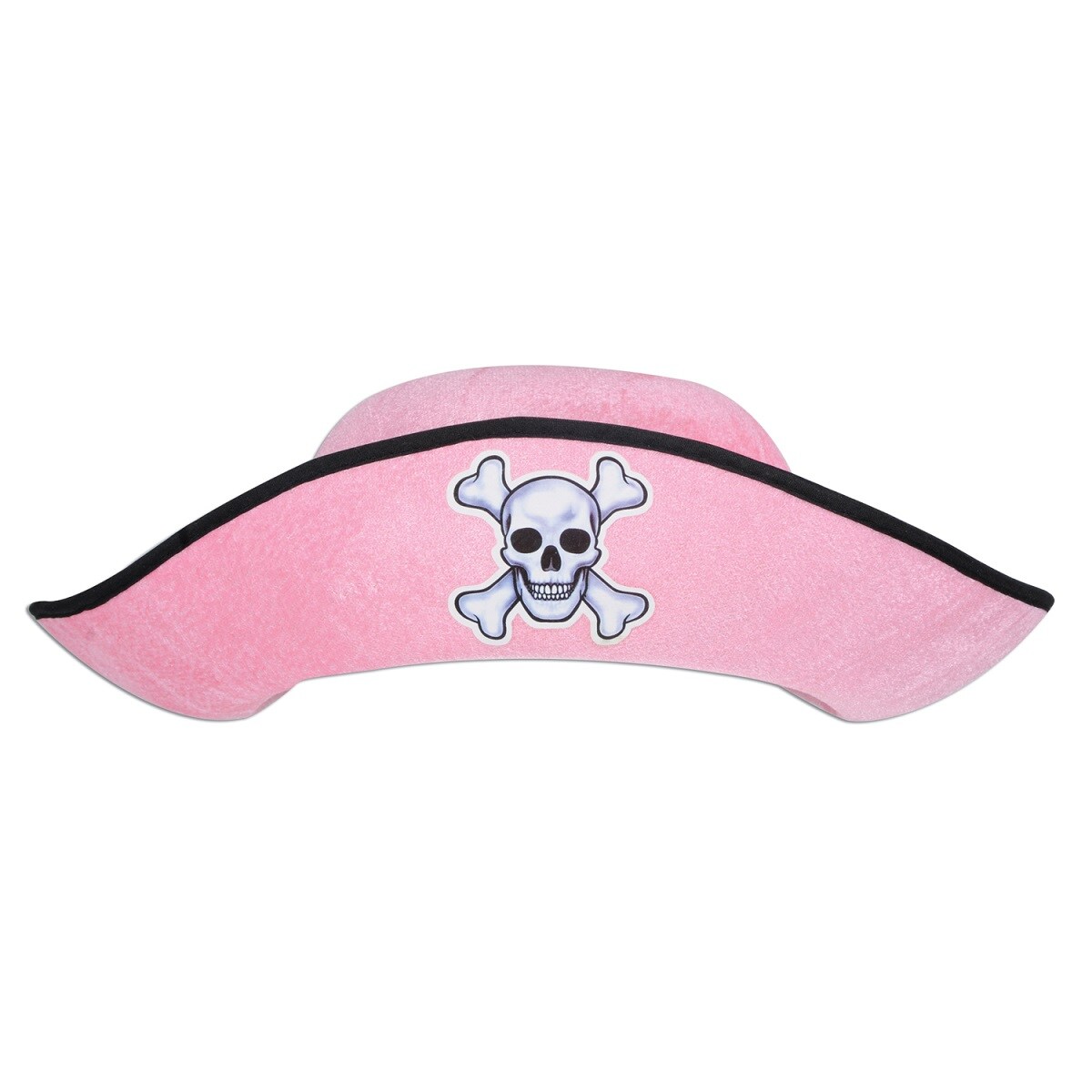 Party Central Club Pack of 12 Pink Women's Pirate Hat with Skull and Crossbones - Adult One Size