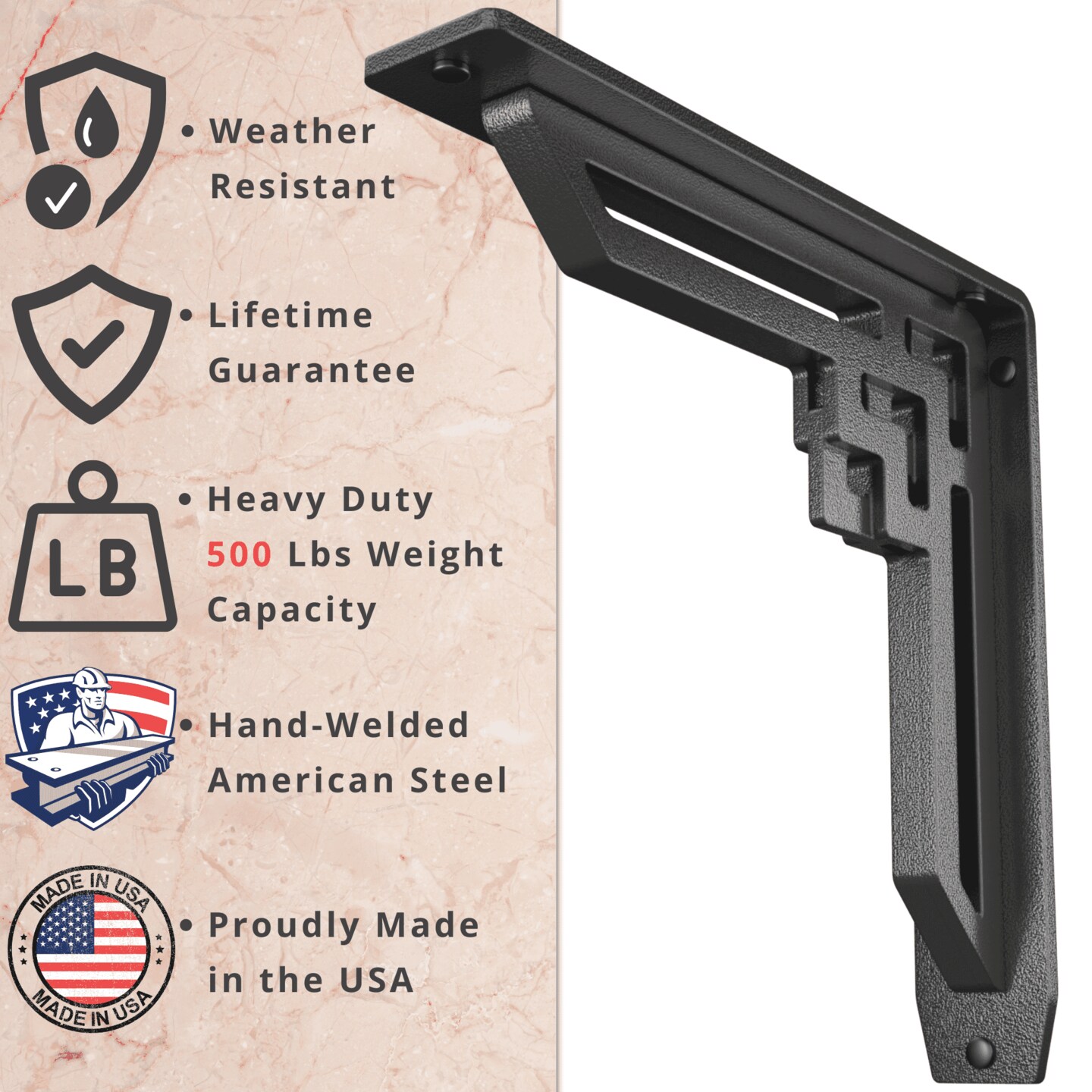 Starby Traditional Heavy Duty Steel Brackets