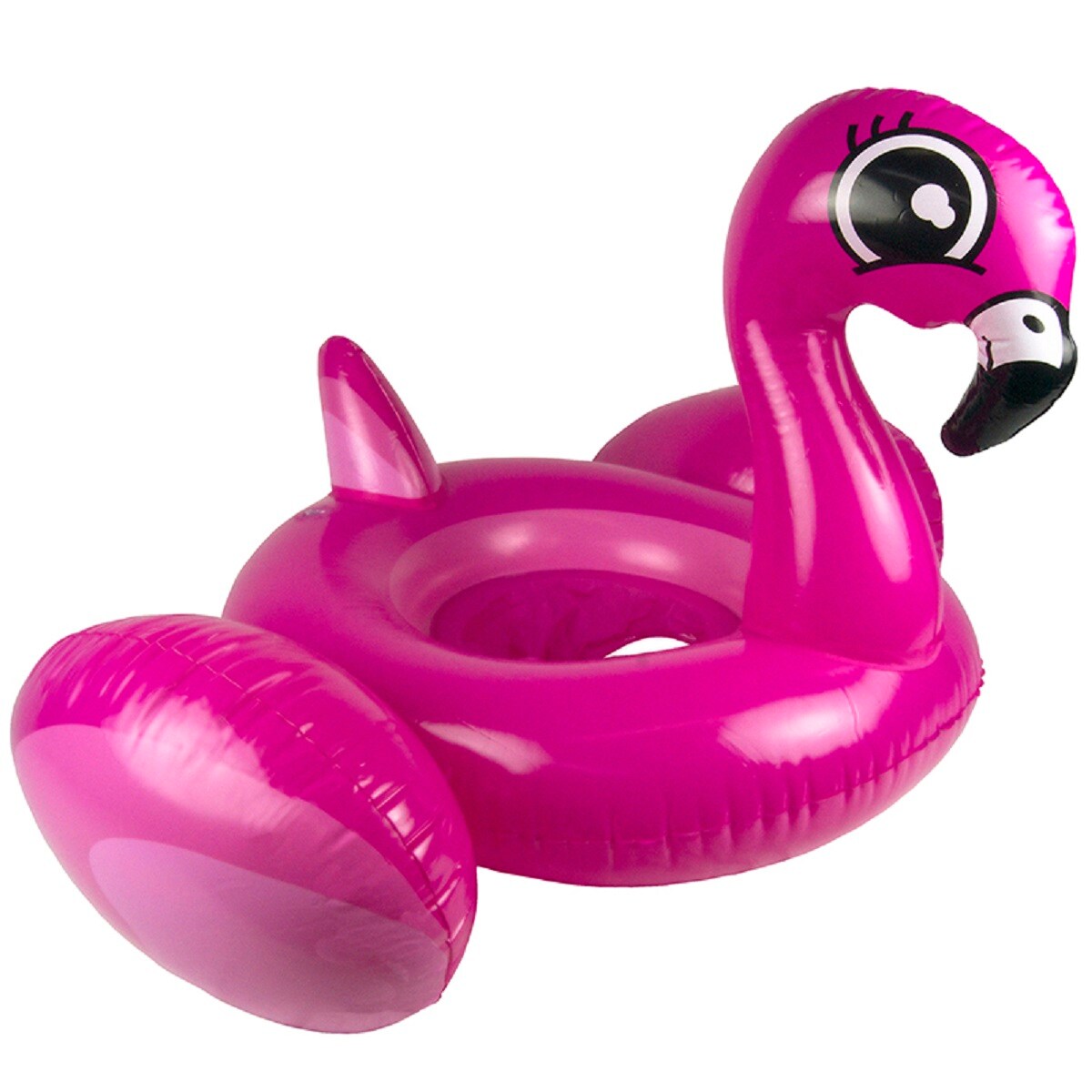Swim Central 30&#x22; Inflatable Pink Flamingo Pre Swimmer Baby Rider Swimming Pool Float