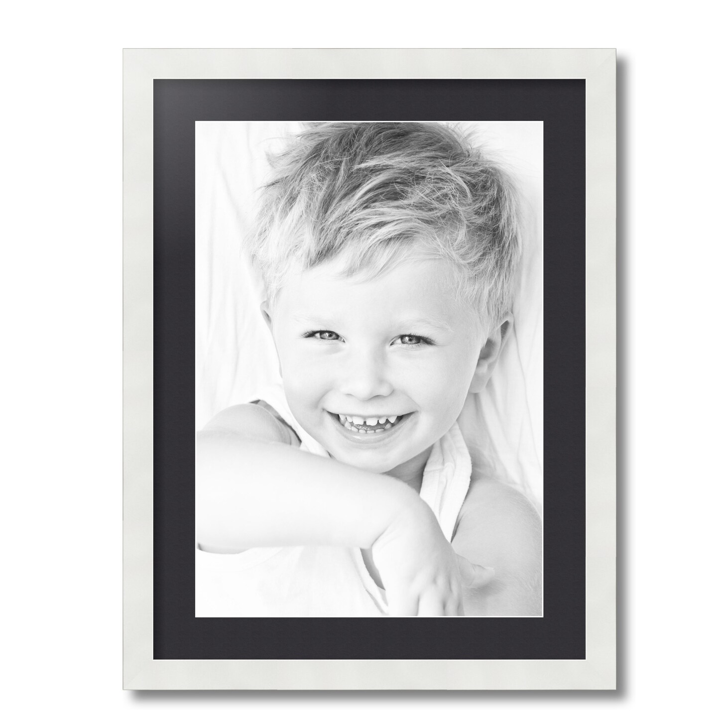 ArtToFrames 18x24" Matted Picture Frame with 14x20" Single Mat Photo Opening Framed in 1.25" White and 2" Mat (FWM-3966-18x24)