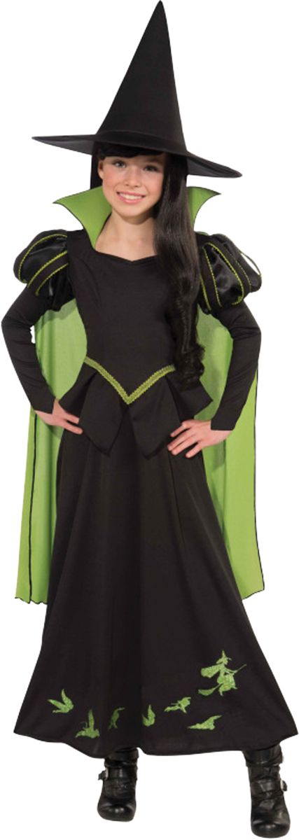 The Costume Center Black and Green Wizard of Oz Girl Child Halloween Costume - Medium