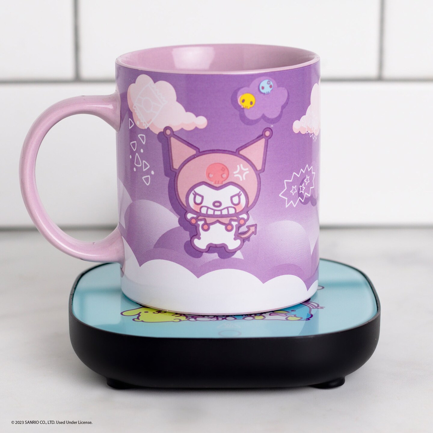 Uncanny Brands Hello Kitty and Friends Kuromi Coffee Mug with Electric Mug Warmer