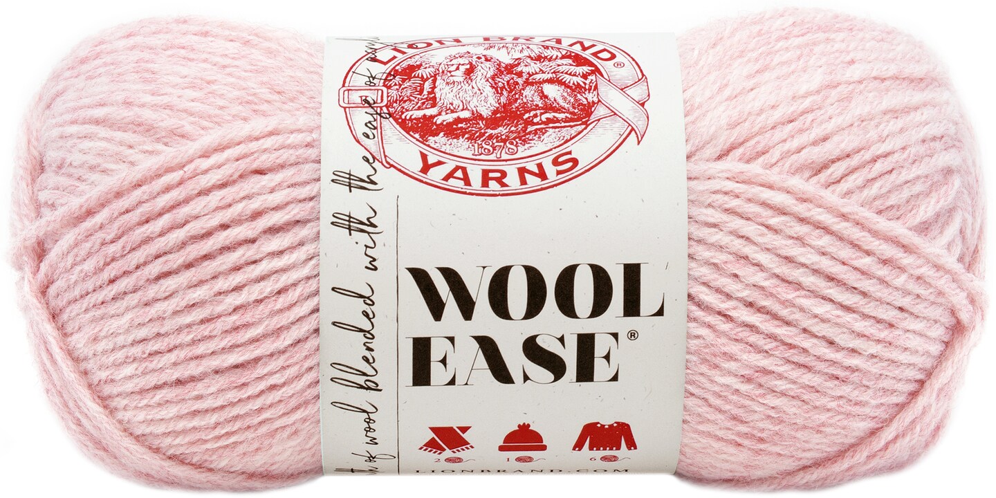 Lion Brand Wool-Ease Yarn -Blush Heather