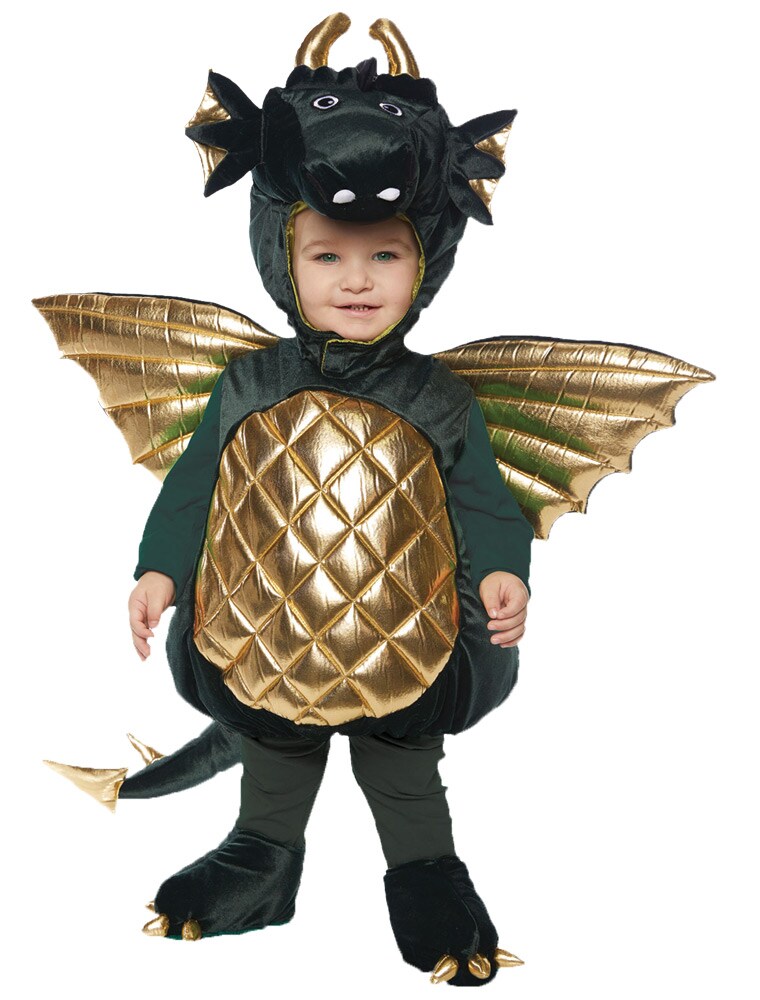 The Costume Center Gold and Green Dragon Toddler Halloween Costume - Extra Large