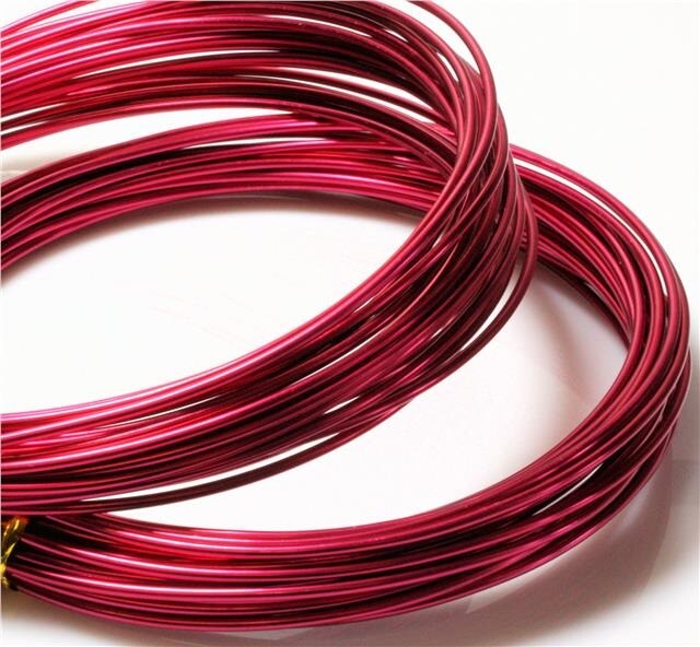 The Ribbon People 4mm Red Colored Designer Aluminum Wire-Approximately 15 Yards