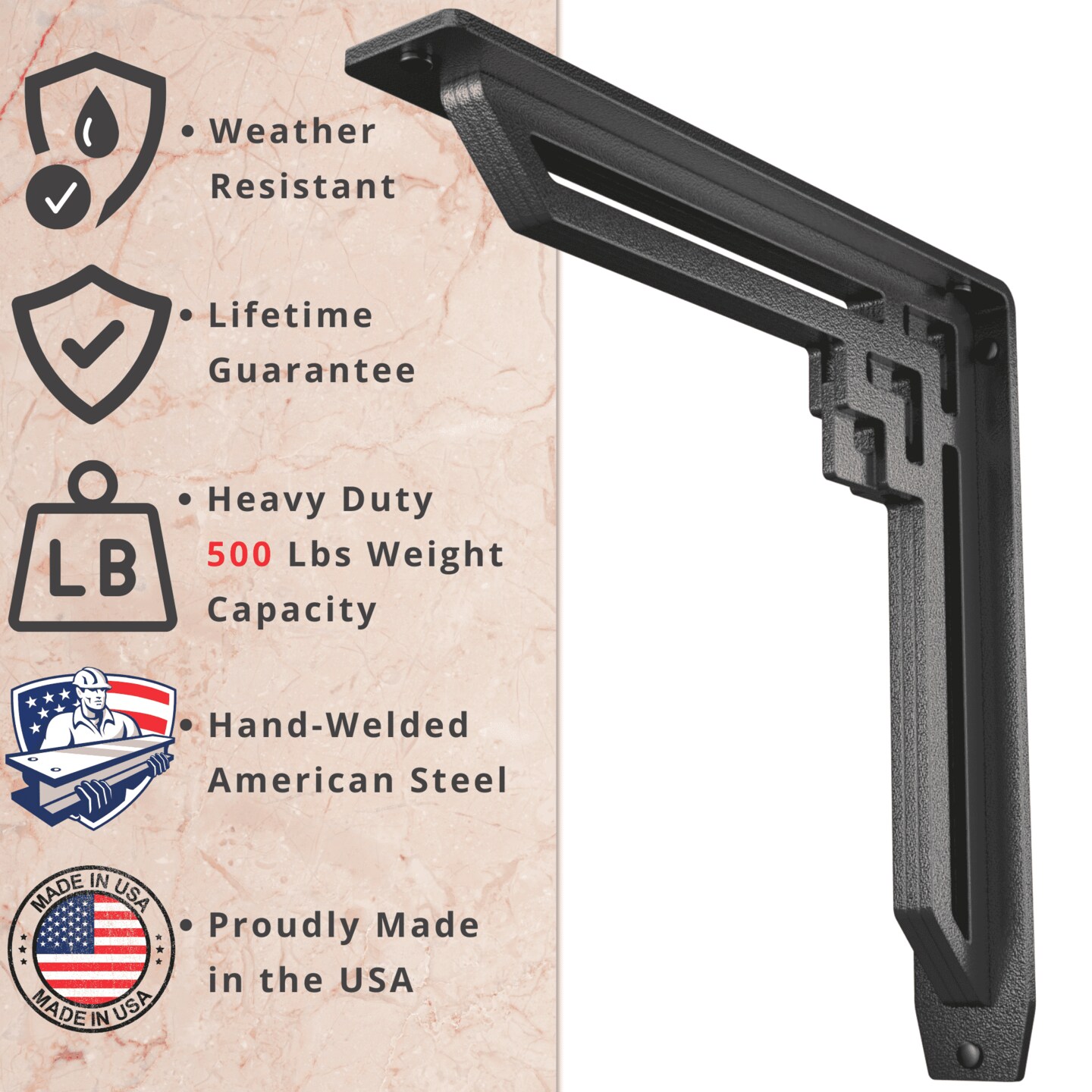Starby Traditional Heavy Duty Steel Brackets