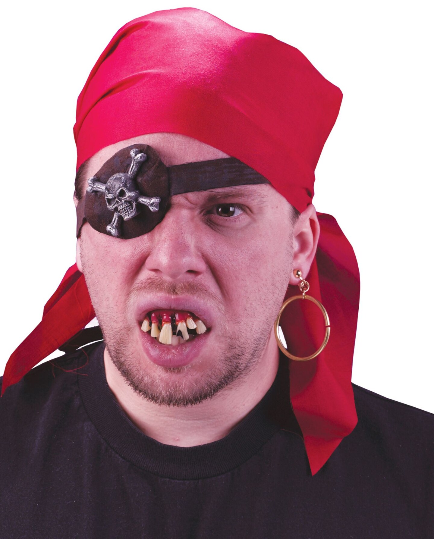 The Costume Center Red and Black Pirate Men Adult Halloween Costume Accessory
