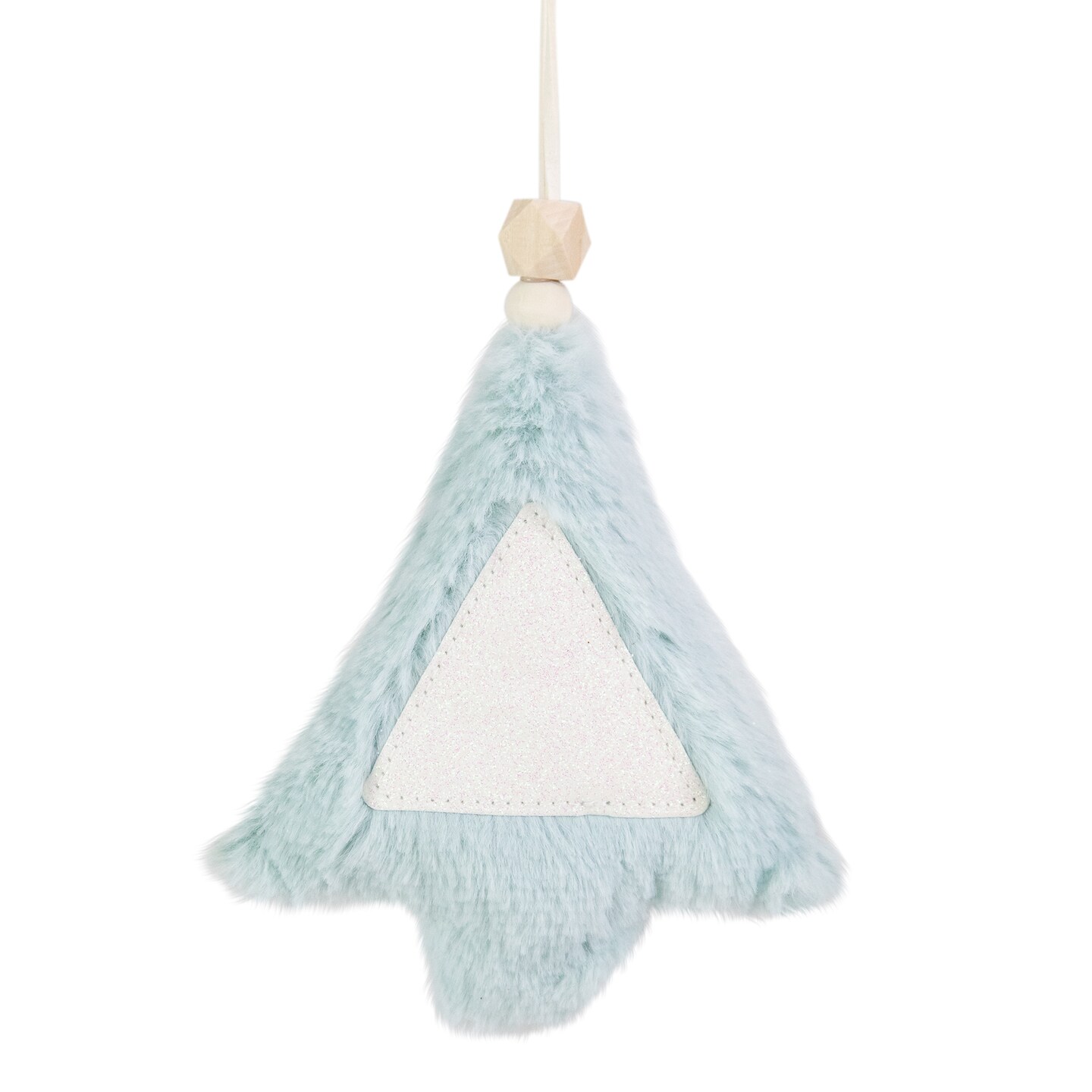 Northlight 6&#x22; Blue Faux Fur Plush Tree Christmas Ornament